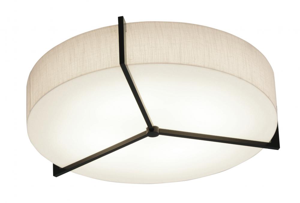 Apex 14'' LED Ceiling - Espresso Finish with Jute Shade