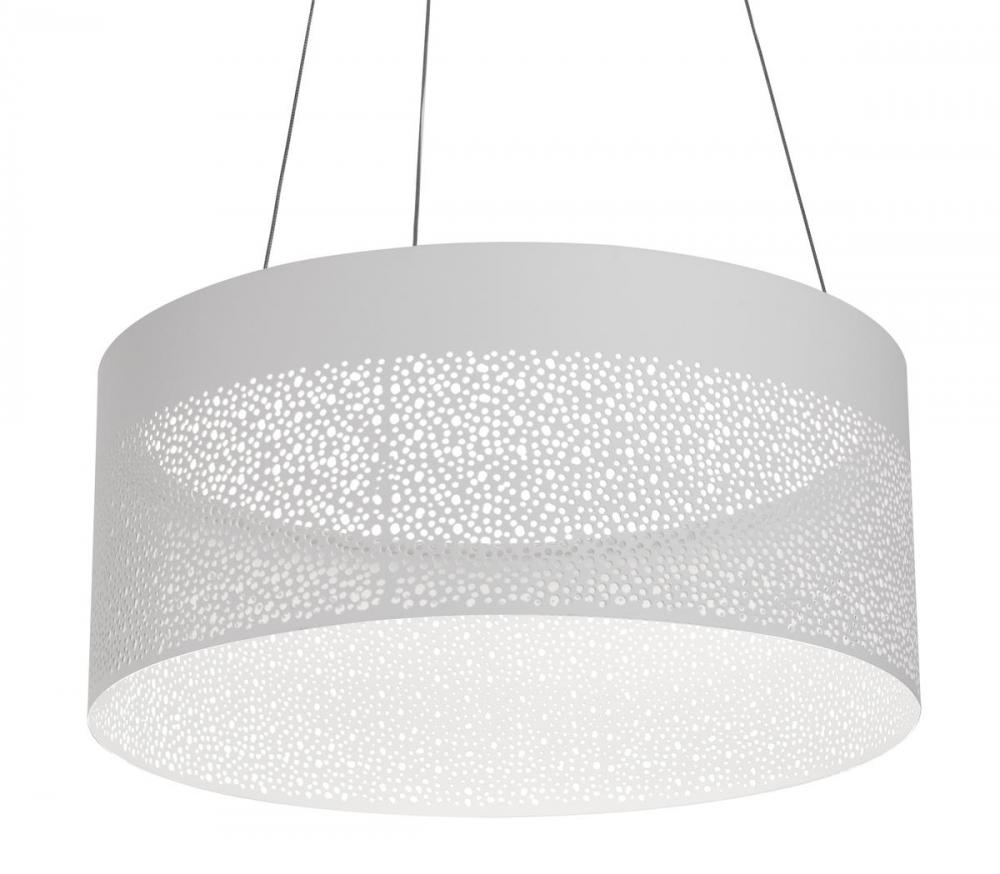 Ash - Pendant - White Finish - White Acrylic Diffuser