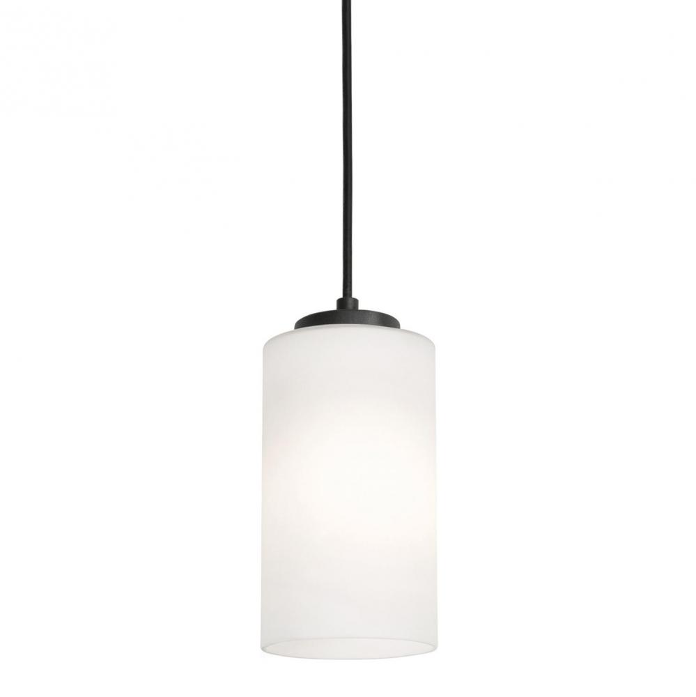 Leo 06''h Med Base Pendant,120V,BK