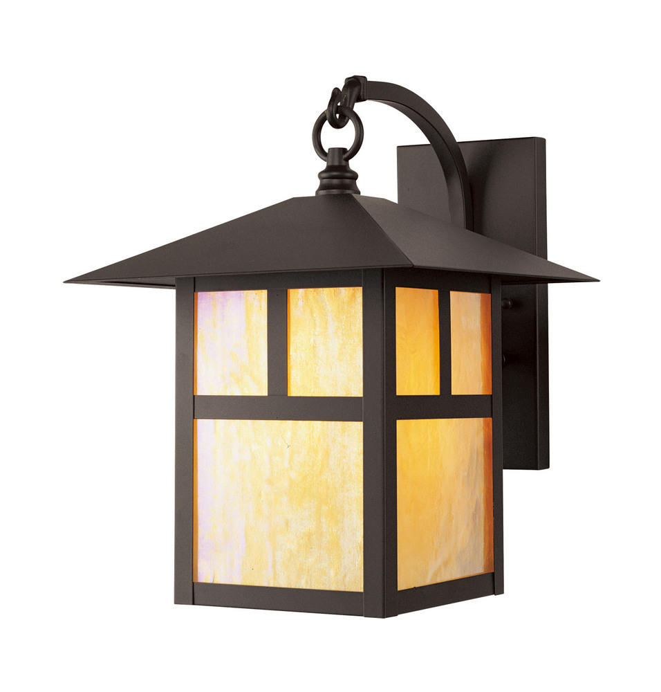 1 Light Bronze Outdoor Wall Lantern