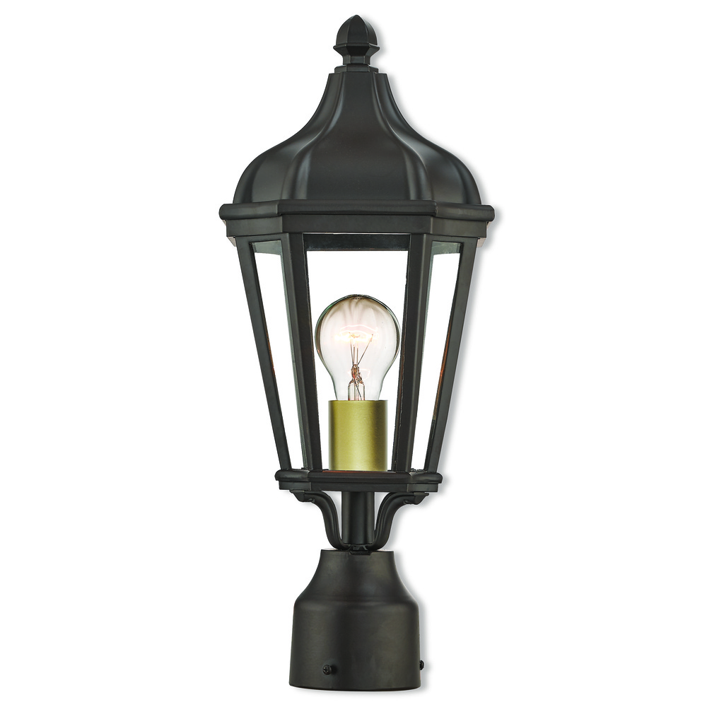 1 Lt BZ Outdoor Post Top Lantern