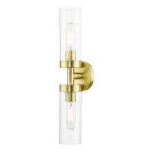 Livex Lighting 16172-12 - 2 Light Satin Brass ADA Vanity Sconce