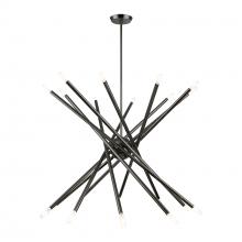 Livex Lighting 46779-46 - 20 Light Black Chrome Large Chandelier