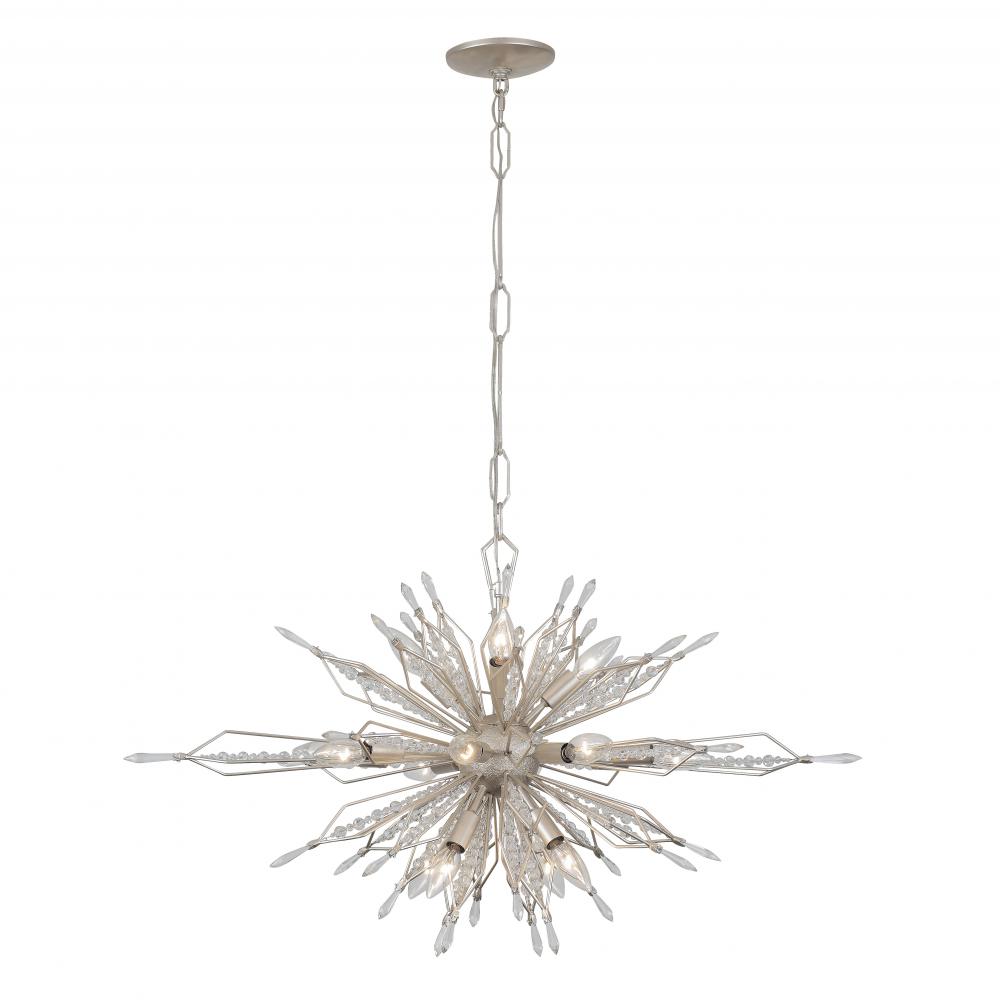 Orbital 16-Lt Oval Linear Pendant - Gold Dust