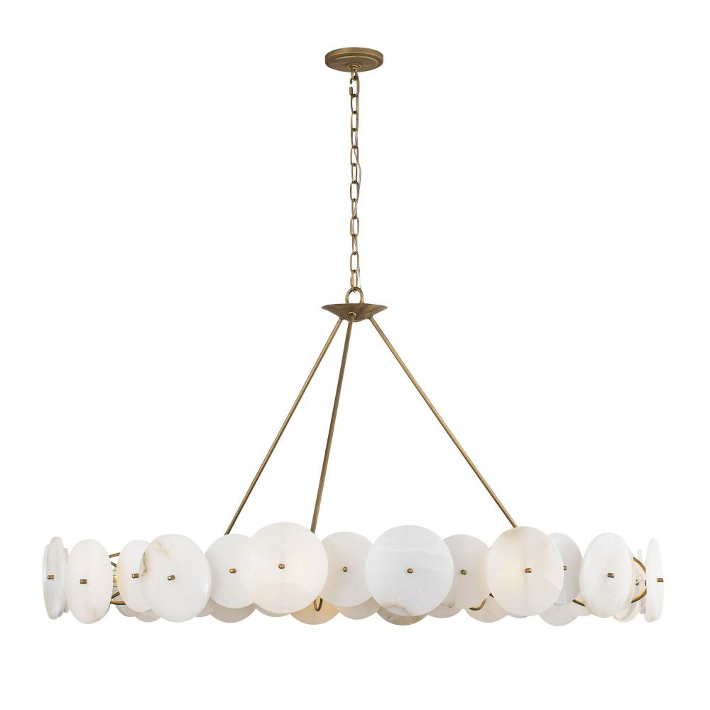 Cosmos 9-Lt Chandelier - Havana Gold