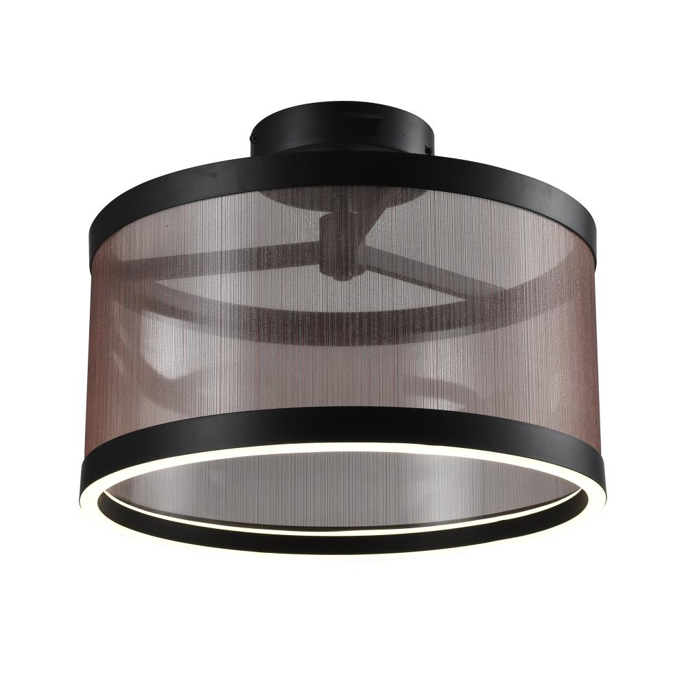 Cora Integrated LED Semi Flush Mount, Bronze