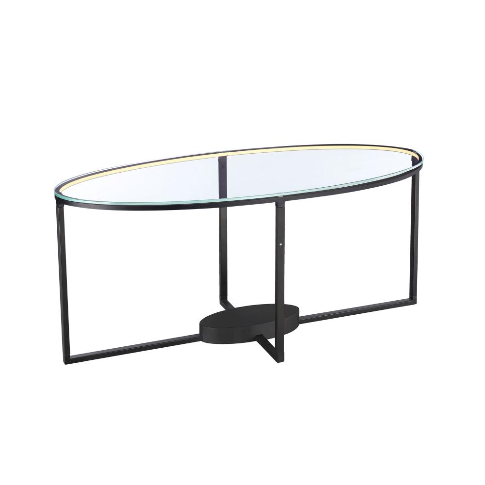 Tavola 9W LED Oval Table Black