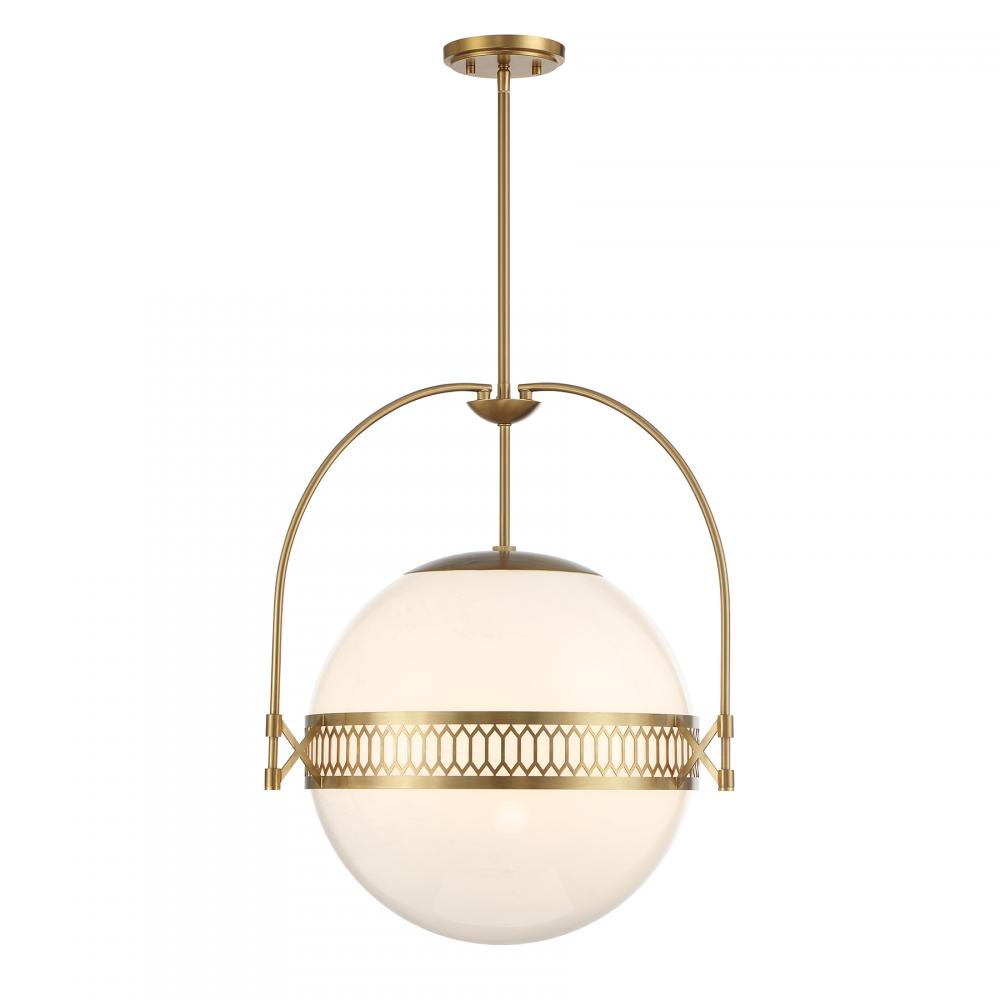 Thornhill 3-Light Pendant in Warm Brass