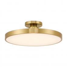 Savoy House 6-2969-1-322 - Thayer 1-Light LED Ceiling Light in Warm Brass