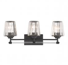 Savoy House 8-6001-3-BK - Garnet 3-Light Bathroom Vanity Light in Matte Black