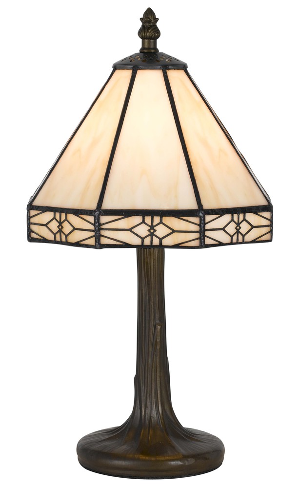 13.5" Height Zinc Cast Accent Lamp in Antique Brass