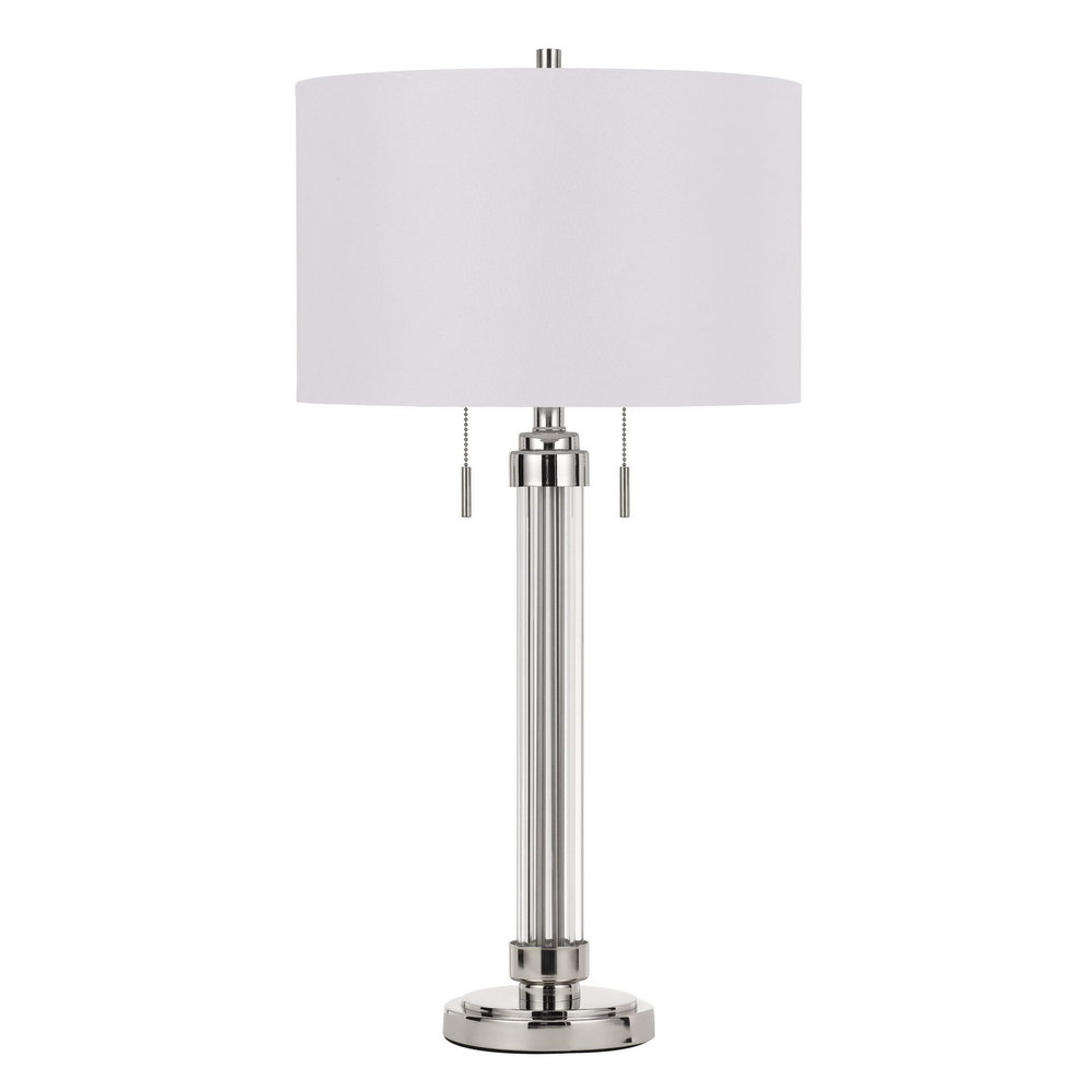 60W X 2 Montilla Metal/Acrylic Table Lamp With Fabric Shade