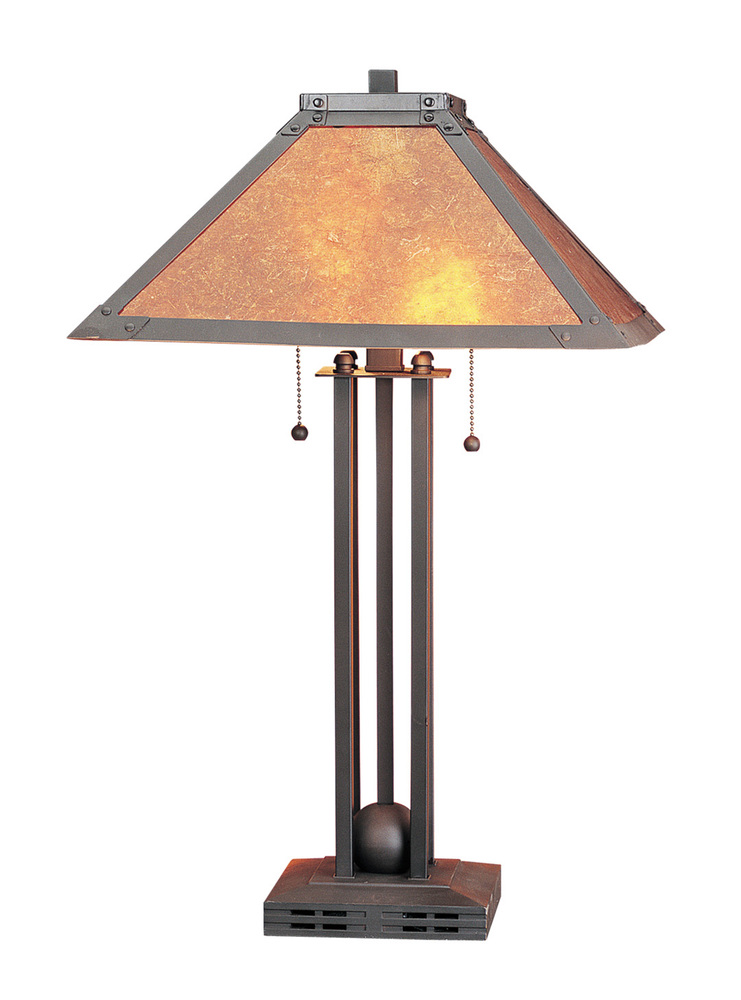 24.5" Height Metal Table Lamp in Matte Black