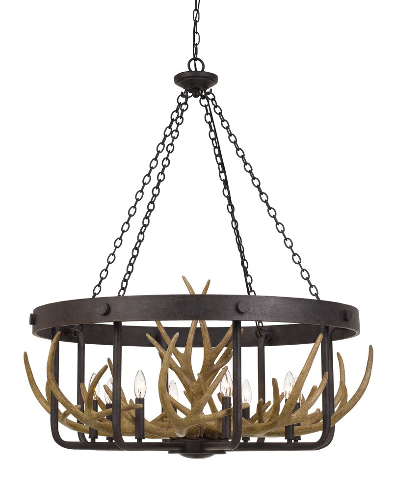 Angelo 60W X 8 Metal Antler Chandelier