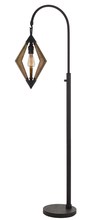 CAL Lighting BO-2856FL - 67" Height Metal and Pine Wood Floor Lamp in Black and Wood Finish