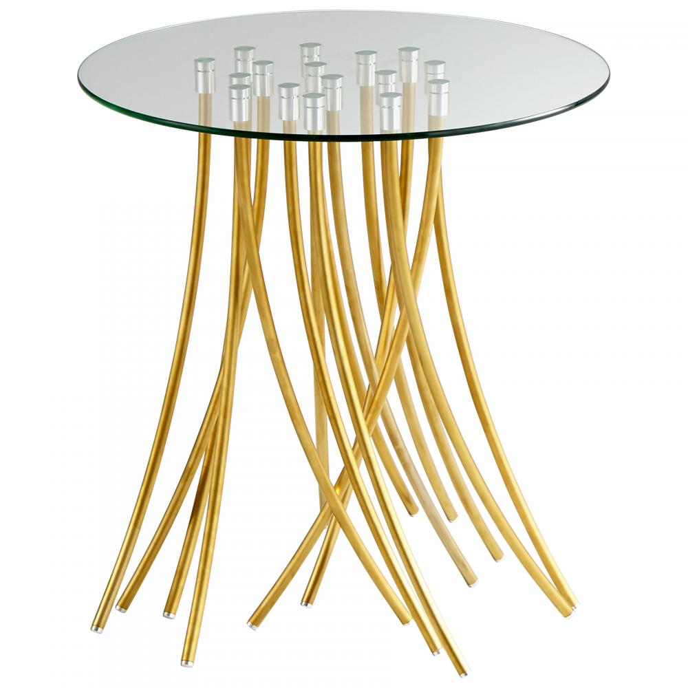 Tuffoli Table|Satin Brass