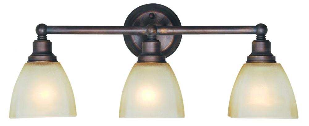 Bradley 3 Light Vanity in Bronze