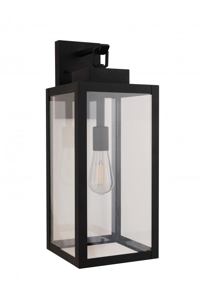 Marin 1 Light 20.63" Outdoor Wall Lantern in Textured Black