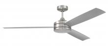 Craftmade INS62BNK3 - 62" Inspo Indoor Fan in Brushed Polished Nickel w/ Brushed Nickel Blades