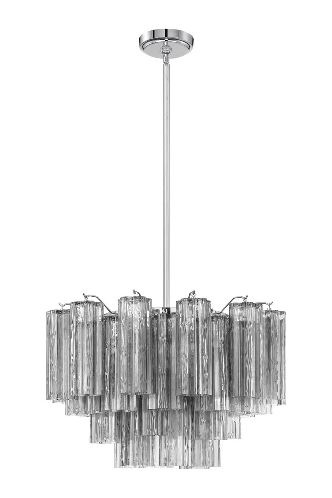 Addis 9 Light Polished Chrome Chandelier