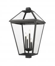 Z-Lite 579PHXLXS-BK - 4 Light Outdoor Post Mount Fixture