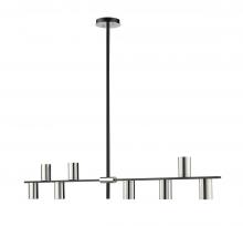 Z-Lite 814-8L-MB-PN - 8 Light Linear Chandelier