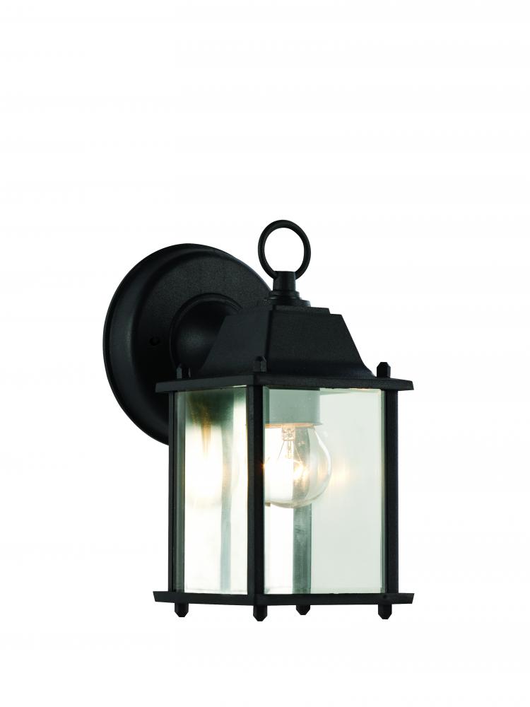 Patrician 1-Light, Ring Top ,Clear Glass Open Base Square Wall Lantern