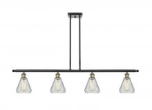 Innovations Lighting 516-4I-BAB-G275 - Conesus - 4 Light - 48 inch - Black Antique Brass - Cord hung - Island Light