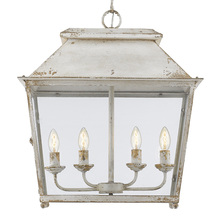 Golden 0804-4P AI - Abingdon 4-Light Pendant in Antique Ivory