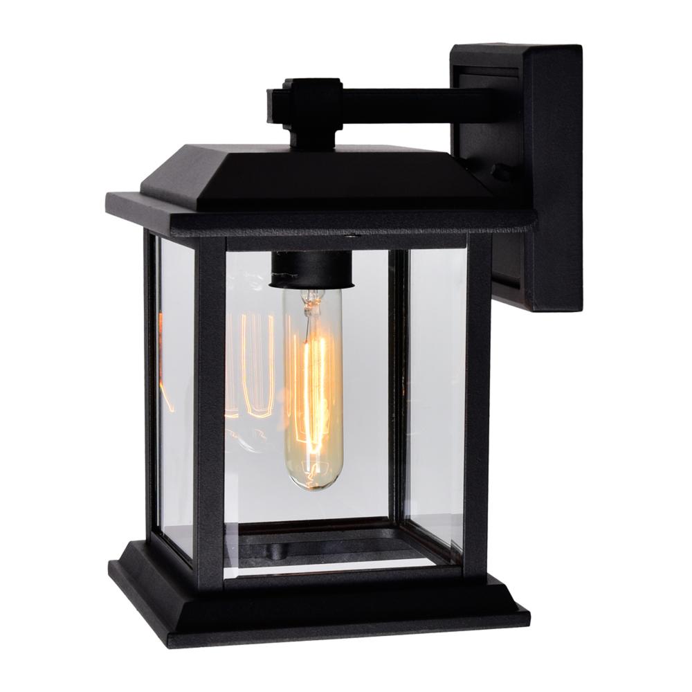 Blackbridge 1 Light Outdoor Black Wall Lantern