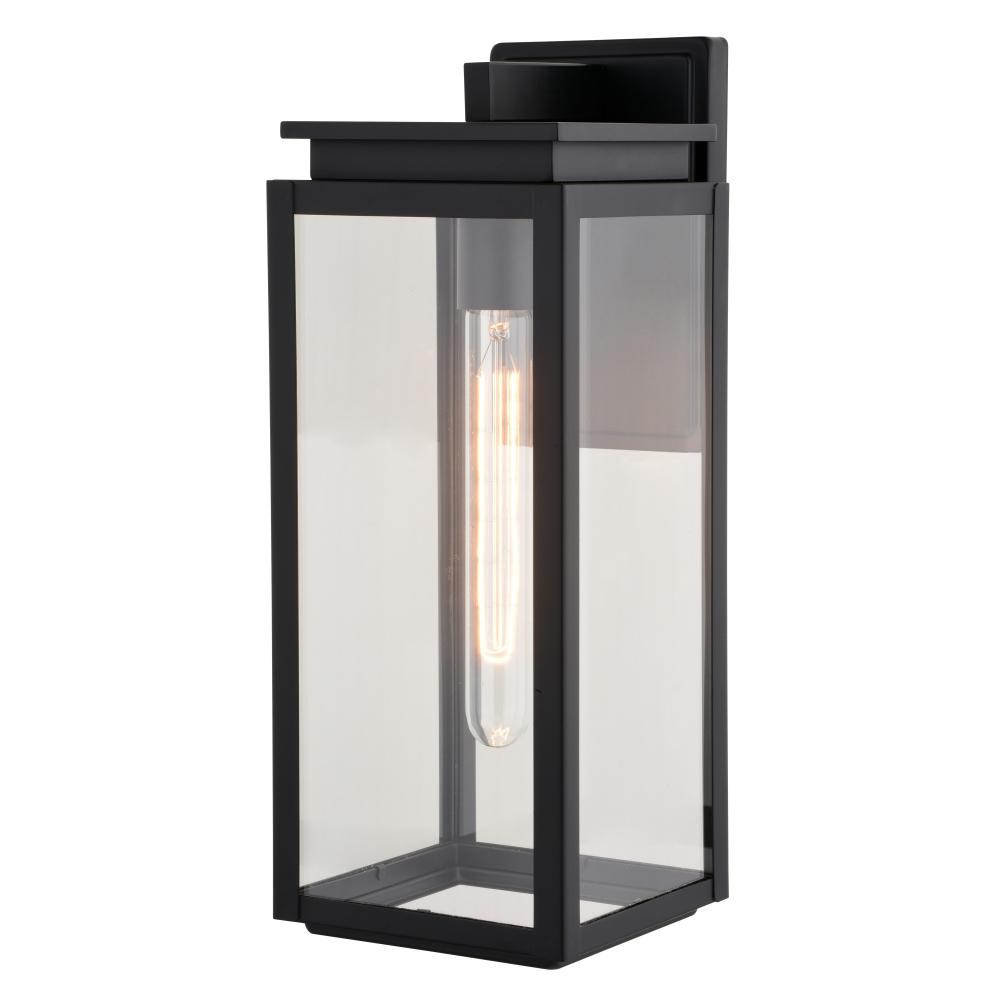 Uptown 6-in. W Outdoor Wall Light Matte Black