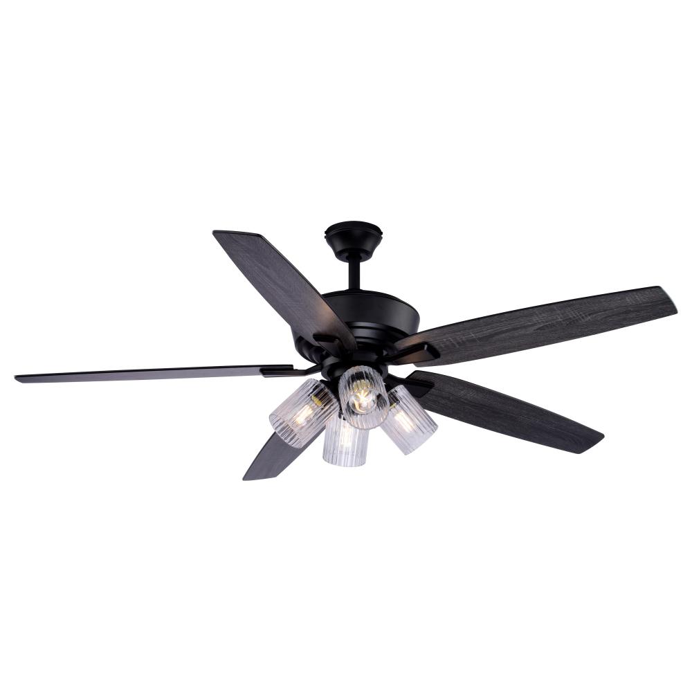 Fircrest 60-in. Ceiling Fan Matte Black