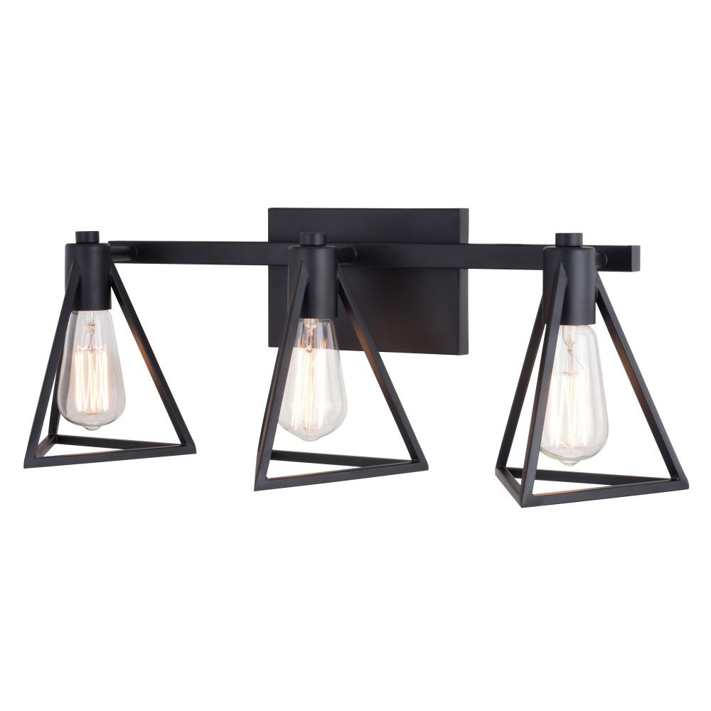 Ravenna 3 Light Vanity Matte Black