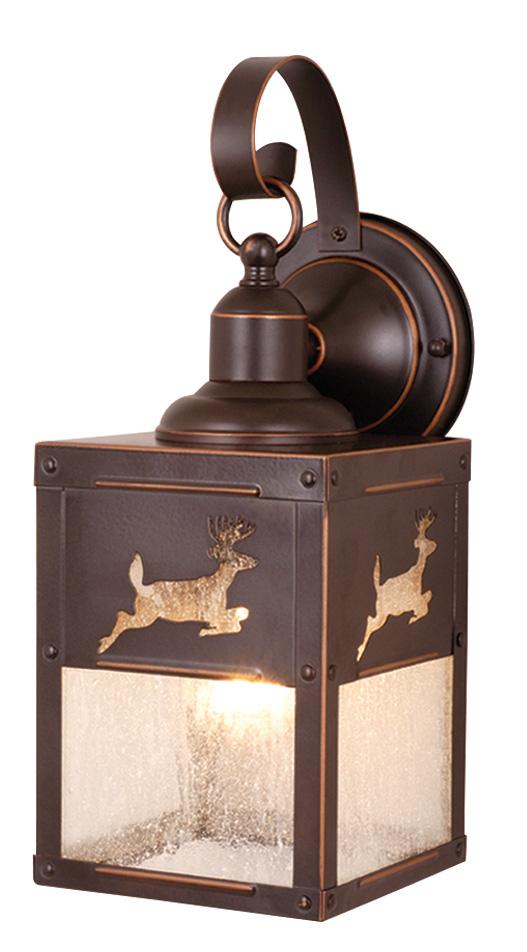 Bryce 5-in Deer Outdoor Wall Light Burnished Bronze