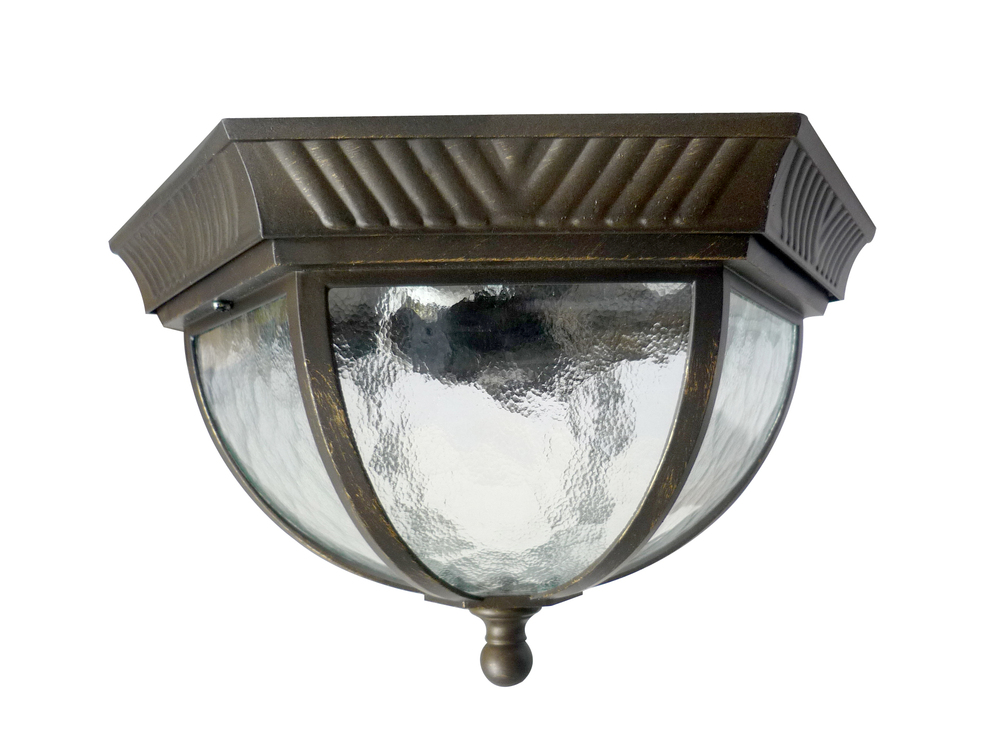 Two Light Outdoor Flush Mount