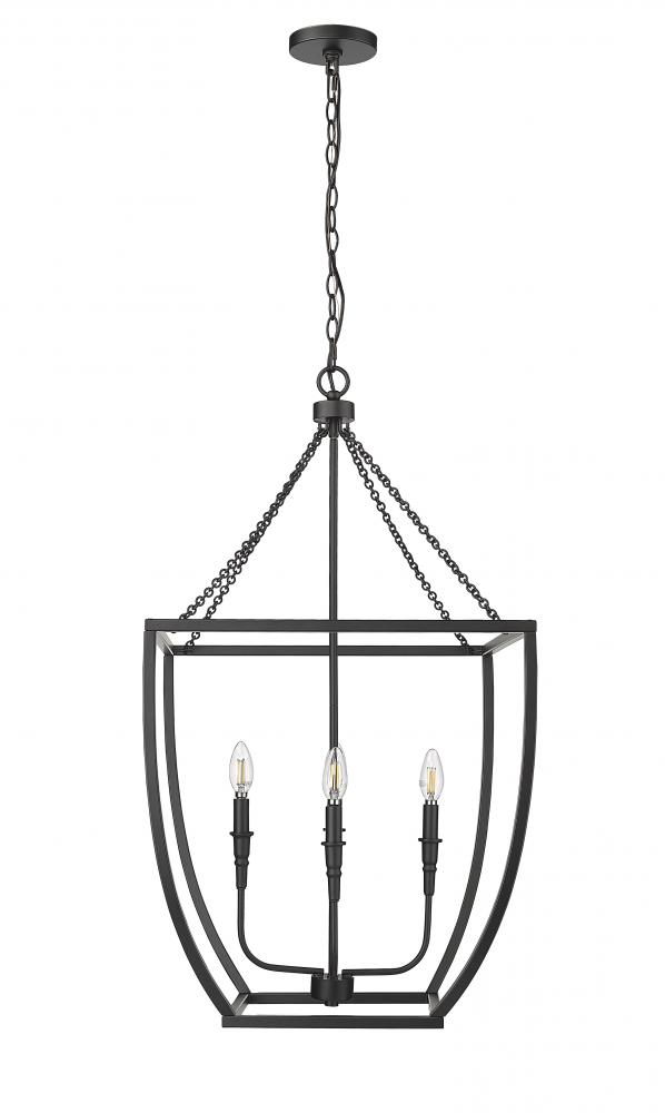 Kelsey 4-Light Pendant light Matte Black