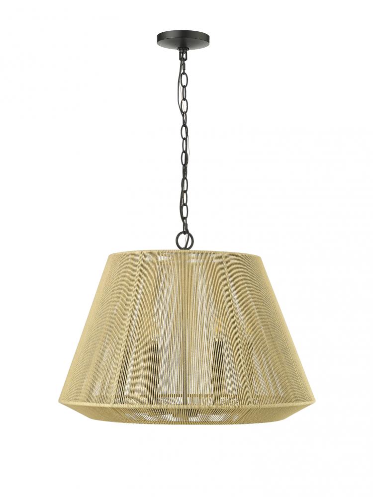 Sterling 6-Light Pendant light Matte Black