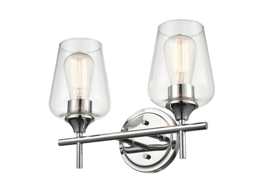 Ashford 2-Light Vanity Chrome