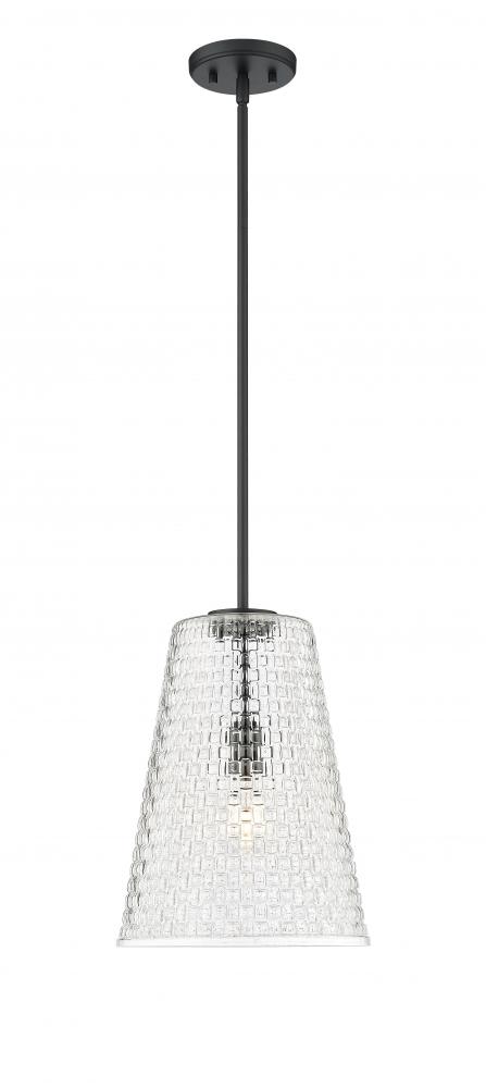 Saben 1-Light Pendant Light Matte Black