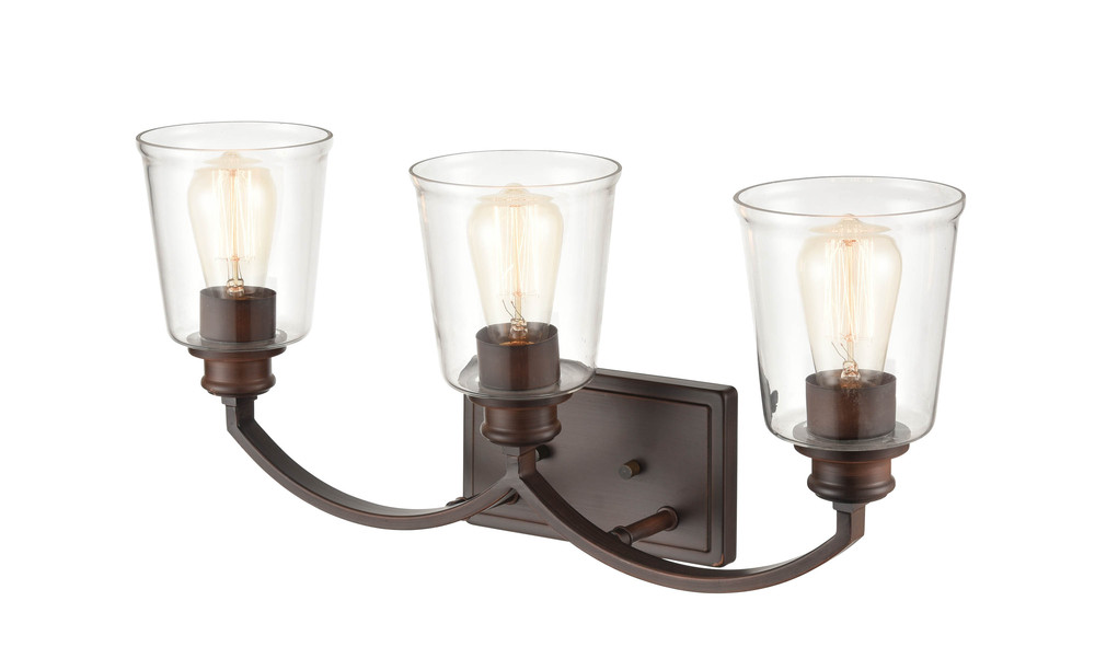 Forsyth 3-Light Vanity Rubbed Bronze