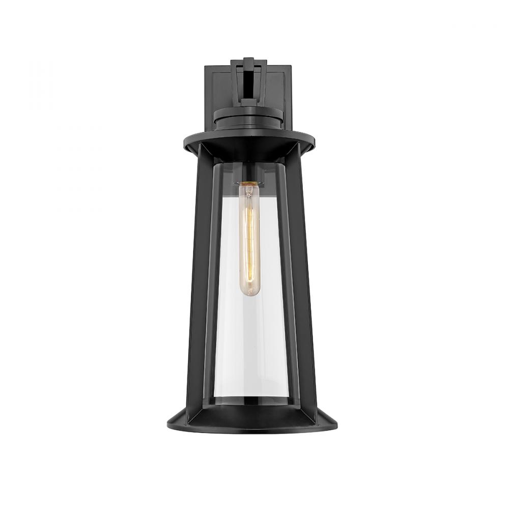 Bolling 1-Light Outdoor Wall Sconce Powder Coated Black