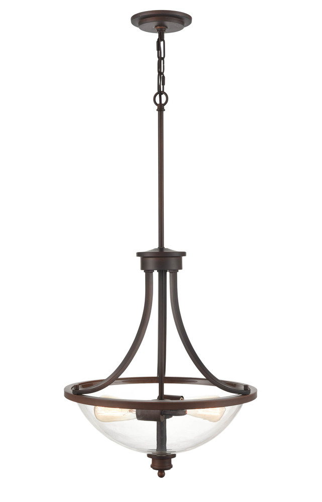 Forsyth 2-Light Pendant light Rubbed Bronze