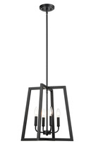 Millennium 8144-MB - 4-Light Pendant light Matte Black