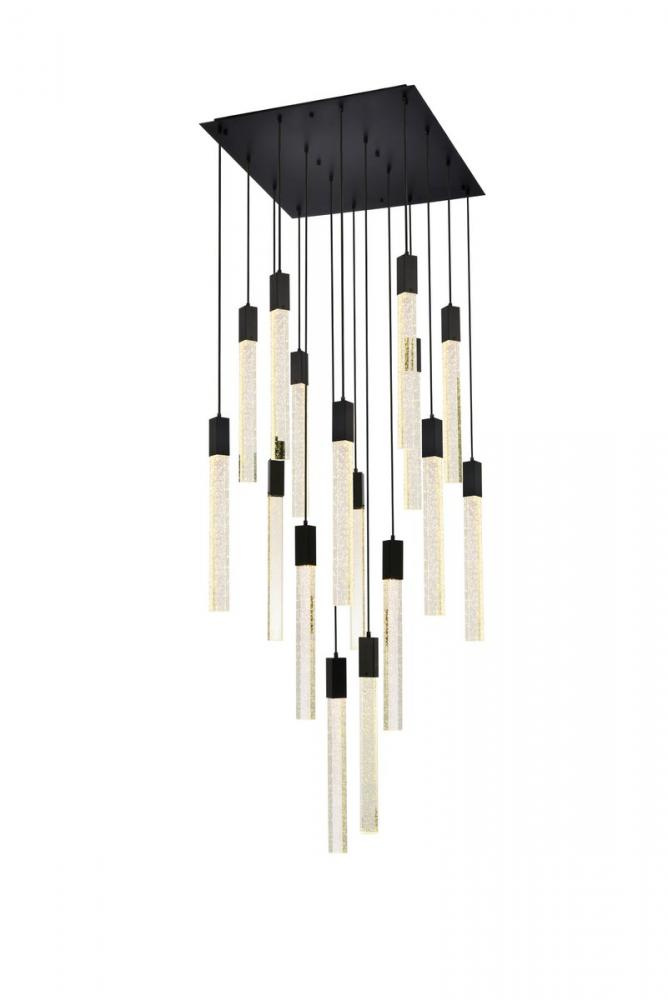 Weston 16 Lights Pendant in Black