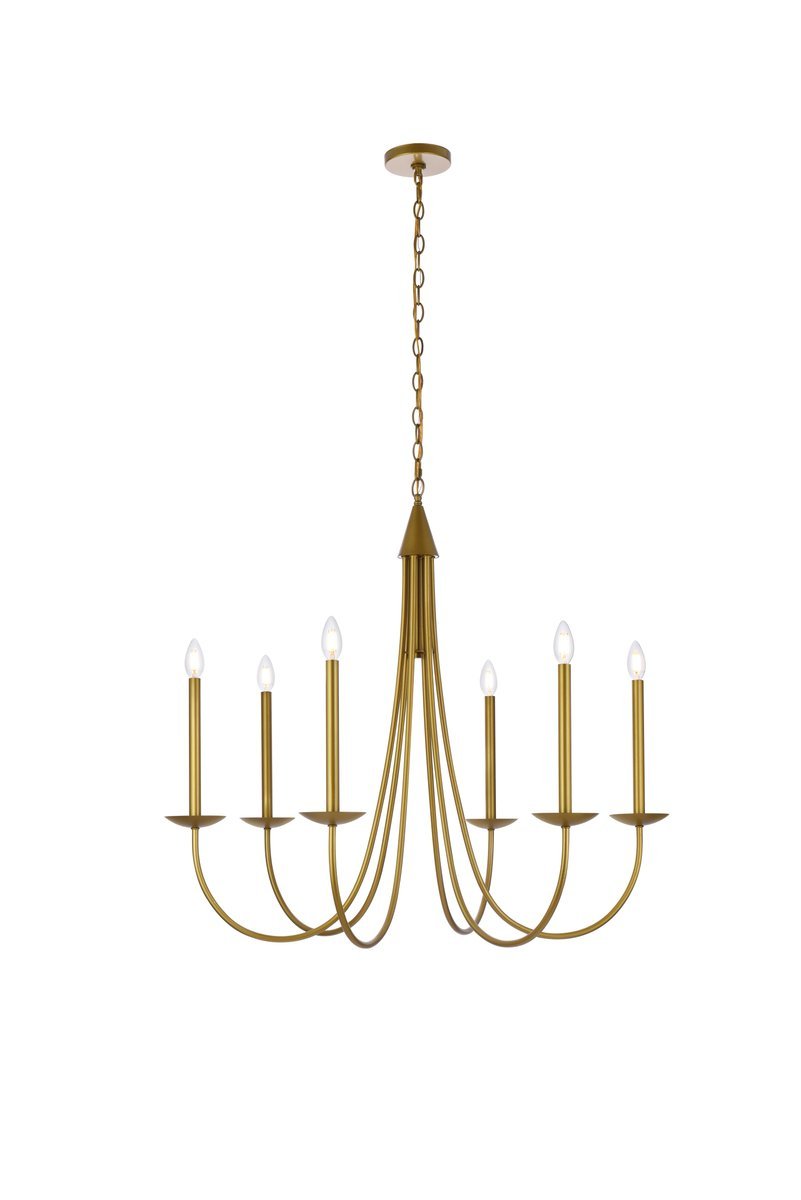 Cohen 36 inch pendant in brass