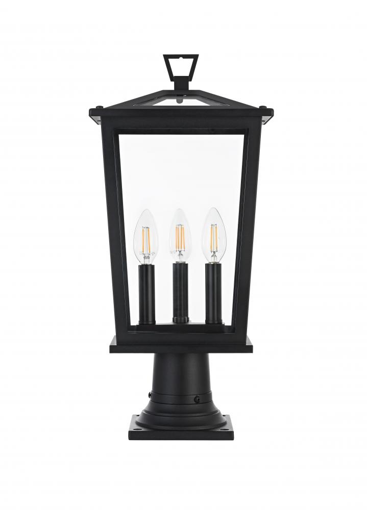 Berks 7 inch Outdoor Pendant in Black