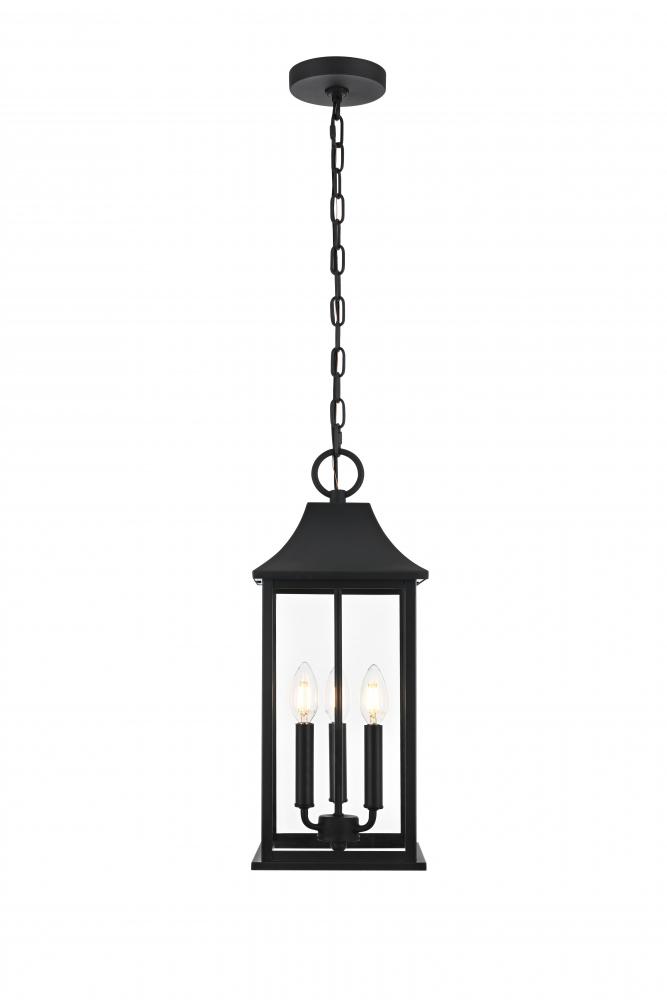 Shepard 8 x 20.5 inch Outdoor Pendant in Black