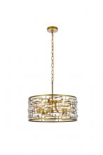 Elegant 1108D19BR - Kennedy 18.5 Inch Pendant in Brass