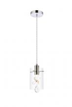 Elegant 5202D6C - Hana 1 Light Chrome Pendant