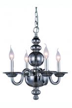 Elegant 7872D17SS - Champlain 4 Light Siver Shade Pendant